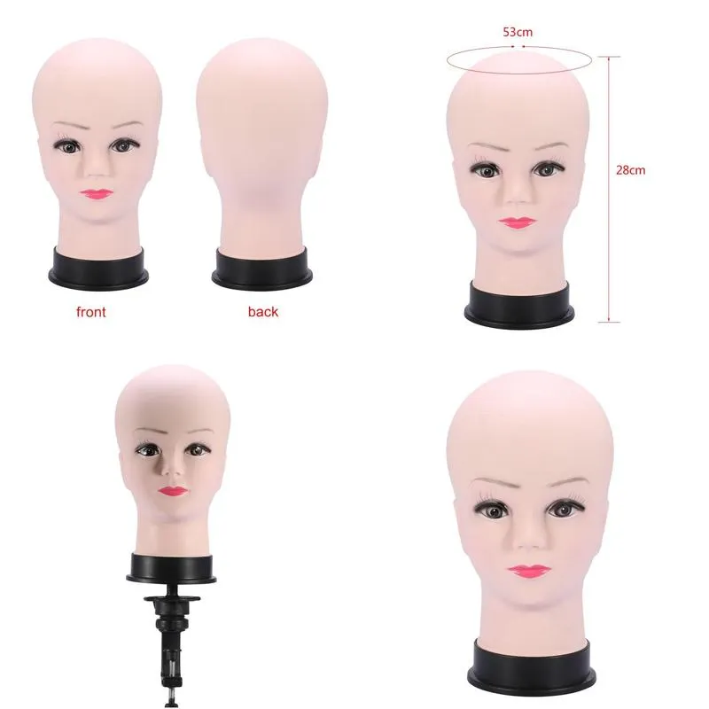 Hair Tools Female Manikin Model Wig Making Styling Practice Hairdressing Cosmetology Bald Mannequin Head Hat Headwear Display Make Up Dhbh2