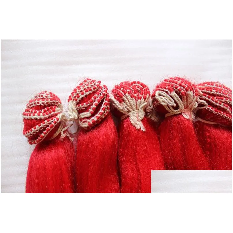 10pcs Red Nylon fiber spear tassel kung fu0123456784088119