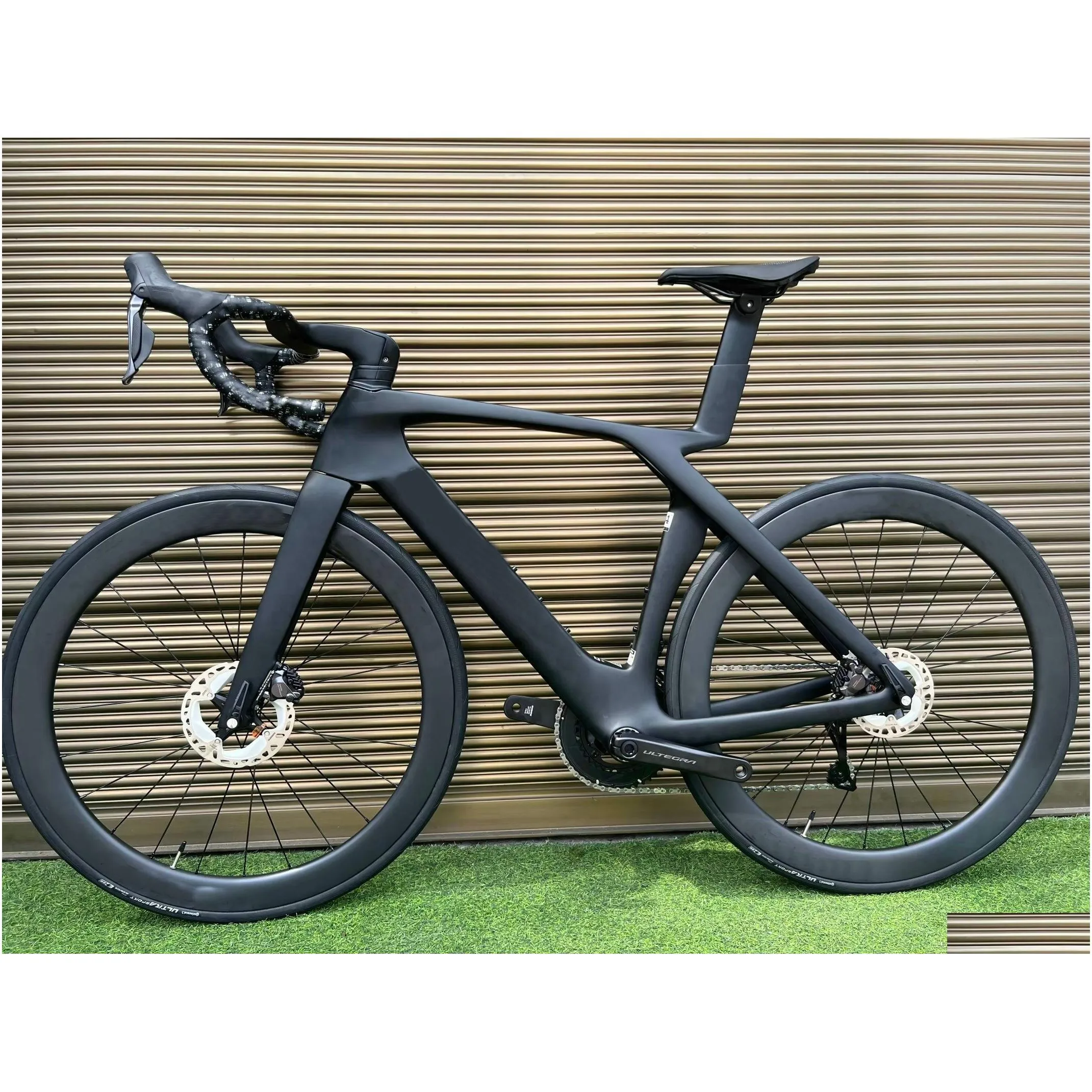 DIY SLR 9 Carbon Road Full Bike Glossy with R7170 di2 Groupset, 50mm Carbon Wheelset