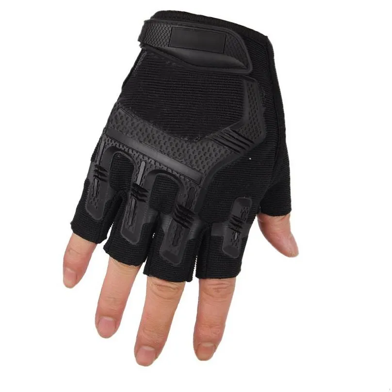 New Hard Knuckle Fingerless Half Finger Tactical Gloves Outdoor Cycling Mountaineering gloves