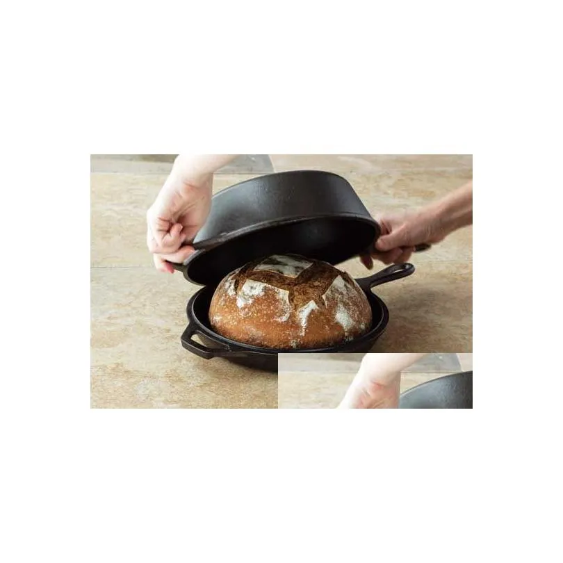 Cast Iron 3.2 Quart Seasoned Combo Cooker