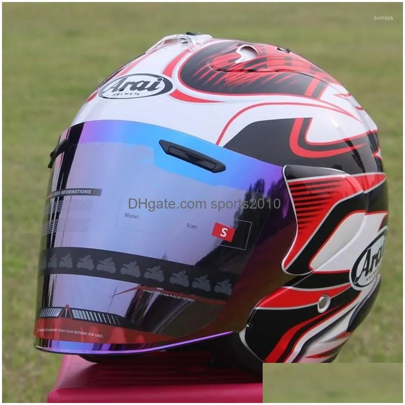 Motorcycle Helmets Motorcycle Helmets Open Face 3/4 Helmet Sz- 3 Oriental Dragon Cycling Dirt Racing And Kart Protective G Drop Delive Dhnjw