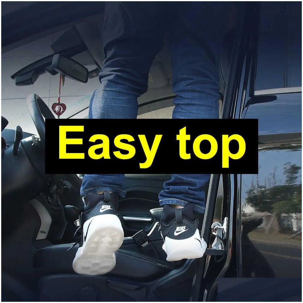 2021 Universal Foldable Auxiliary Pedal Roof Car Vehicle Folding Stepping Ladder Foot Pegs Easy Access Accessorie