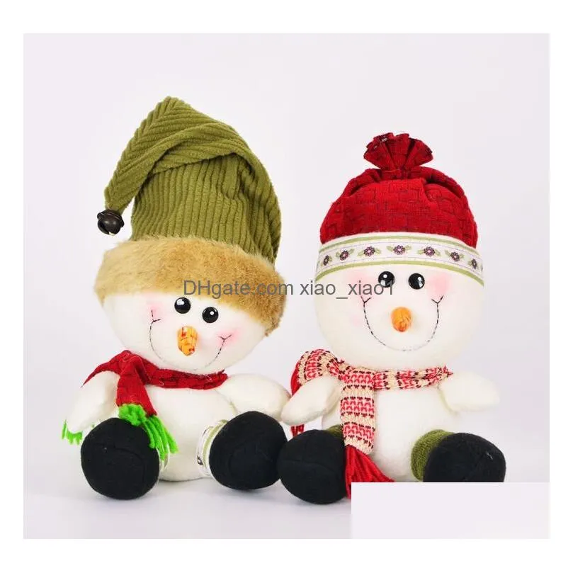 Other Home Decor Christmas Snowman Doll Tabletop Decoration Party Santa Claus Year Gift Drop Delivery Garden Dh68J