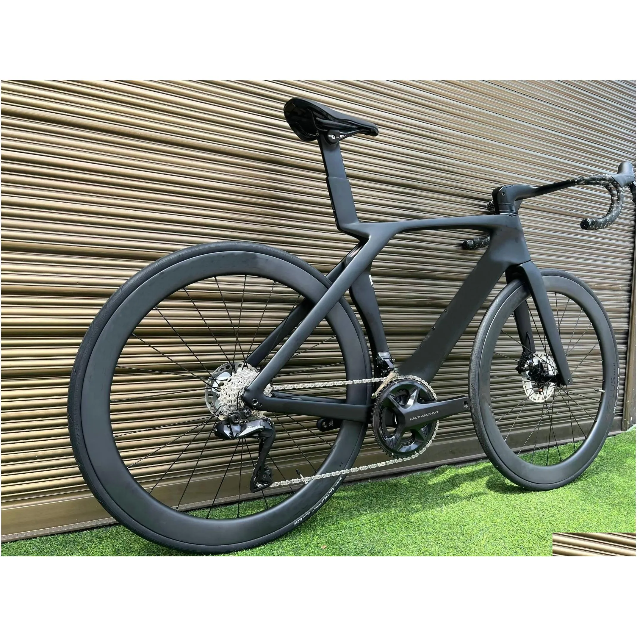 DIY SLR 9 Carbon Road Full Bike Glossy with R7170 di2 Groupset, 50mm Carbon Wheelset