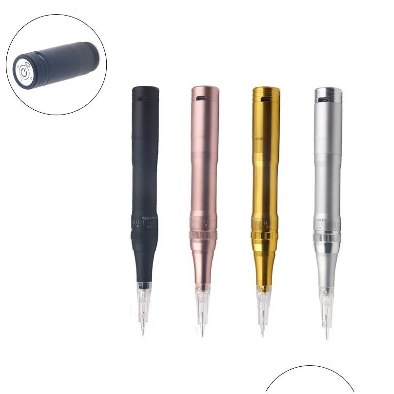 Tattoo Machine 1Pcs Pmu Semi Wireless Tattoo Pen Microblading Pigment Permanent Makeup Lip Eyebrows Hine T191030 Drop Delivery Health Dhcvt