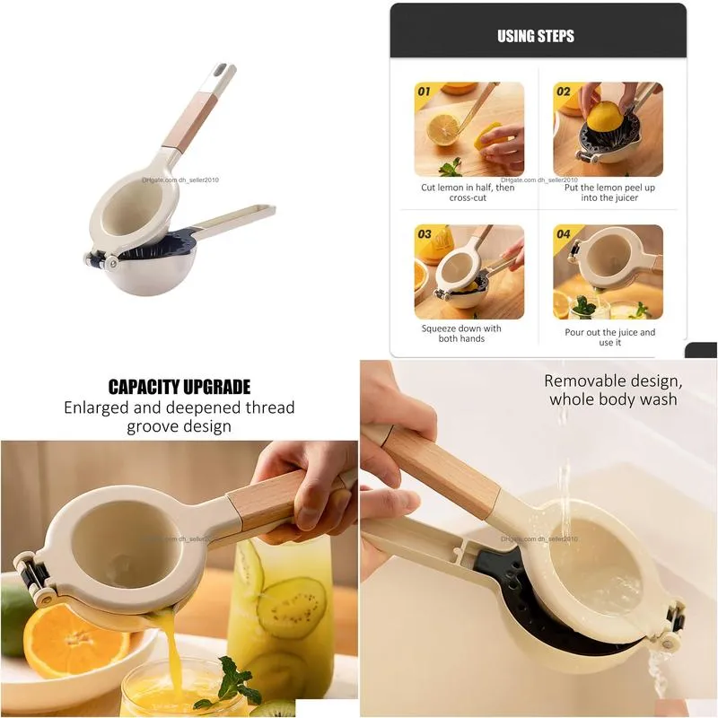 Baking & Pastry Tools New Manual Citrus Press Juicer Metal Juice Extractor Mini Food Blender Portable Lemon Squeezer Convenient Drop D Dhewp