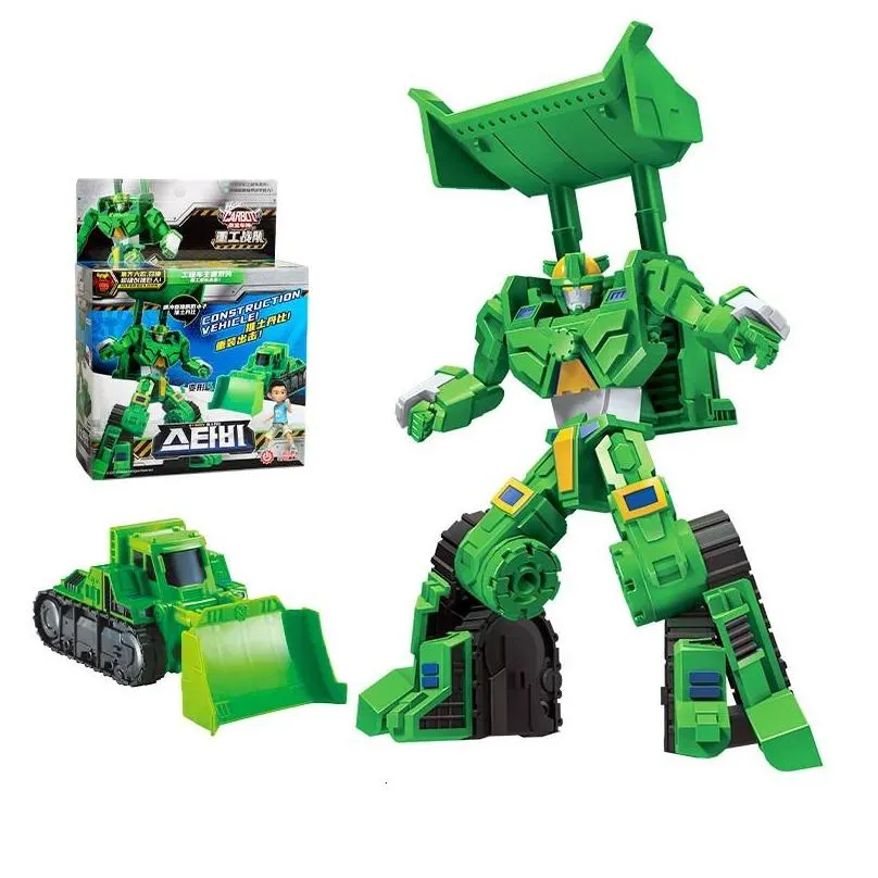 Transformation toys Robots Two Mode Hello Carbot Transformation Excavator Toys Action Figures Deformation Engineering Car Truck Dump Crane Vehicle Toy