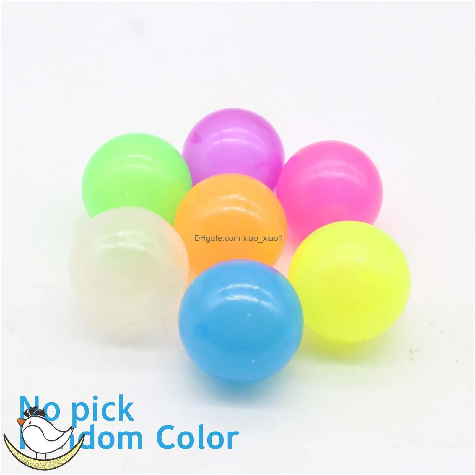 Other Home Decor Dolls 5 10Pcs Luminous Sticky Ball Toys 4 5Cm Wall Party Games Glow In The Dark Novelty Decompression Squeeze Toy 2 Dhyko