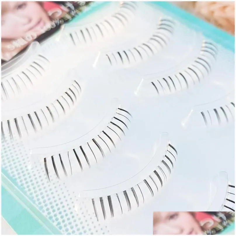 False Eyelashes False Eyelashes 5 Pairs Lower Under Eye Lashes Soft Mink 100% Handmade Clear Band Makeup Bottom Drop Delivery Health B Dhmol