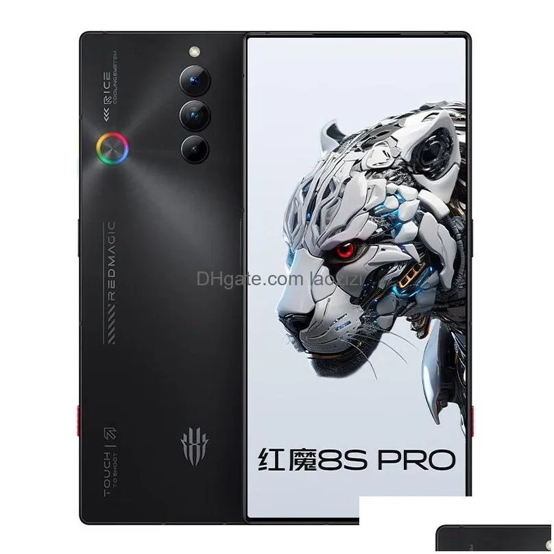 original nubia red magic 8s pro gaming 5g mobile phone smart 12gb ram 256gb rom snapdragon 8 gen2 50.0mp 6000mah android 6.8 amoled screen fingerprint id face cell