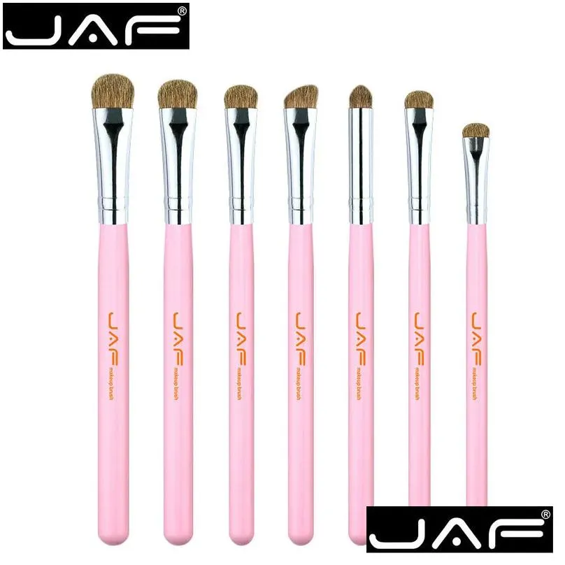 Makeup Tools Jaf 7 Pcs Eyeshadow Make Up Tool Kit Shade Brushes Sets Professional Makeup For Shadow Blending Je07Py 220722 Drop Delive Dhyus