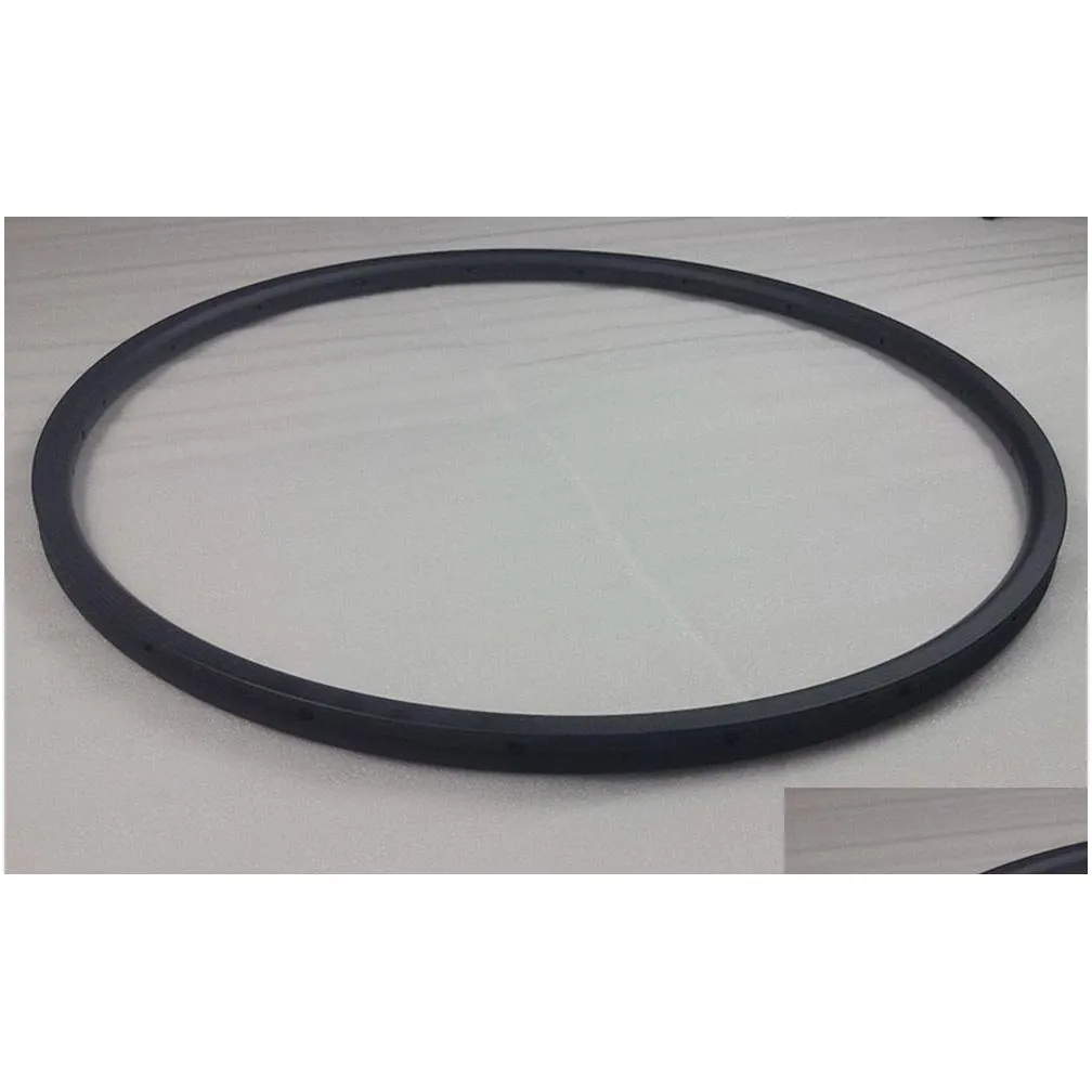 super light 700C 20mm depth tubular carbon bike rim 23mm wide 20 holes 3k matte surface road bicycle rim with brake track