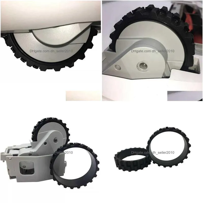 Baking & Pastry Tools New Wheel Tires For 1St 1S Robot Vacuum Cleaner Roborock S50 S55 S5 Max Wheels Anti-Slip Mijia Replacement Acces Dhmg3