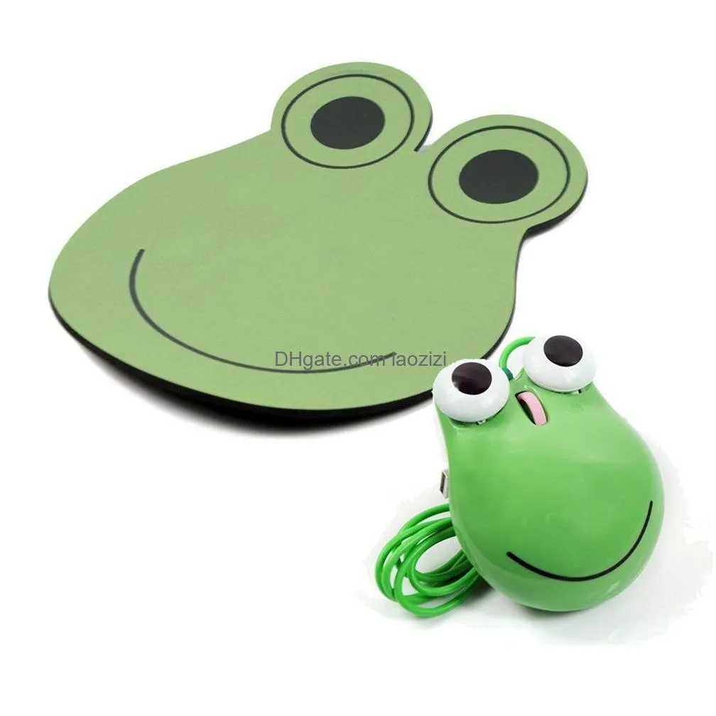 lovely frog shaped usb mouse for computer/laptop fashion cartoon frog prince mouse 3d wired optical mice home office unique frog mouse