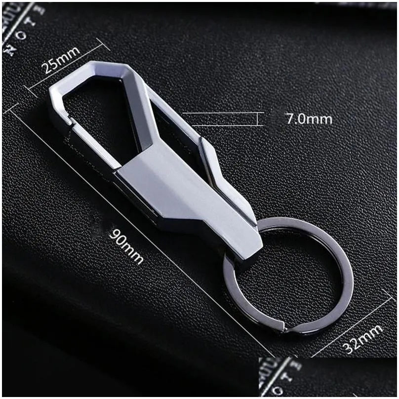 keychains fashion car keychain for men simple carabiner shape key chain climbing hook rings zink alloy gift auto interior