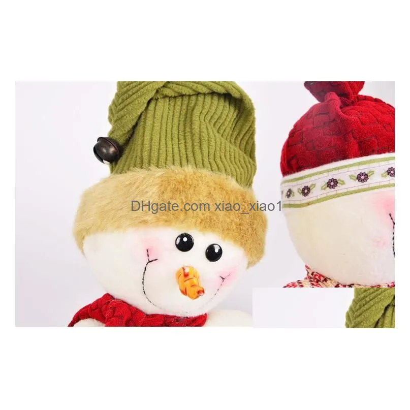 Other Home Decor Christmas Snowman Doll Tabletop Decoration Party Santa Claus Year Gift Drop Delivery Garden Dh68J