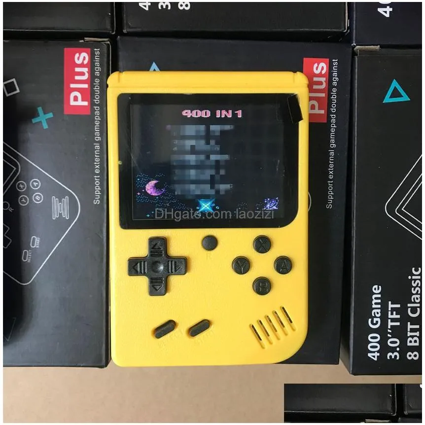 mini handheld game console retro portable video game console can store 400 games 8 bit 3.0 inch colorful lcd cradle design