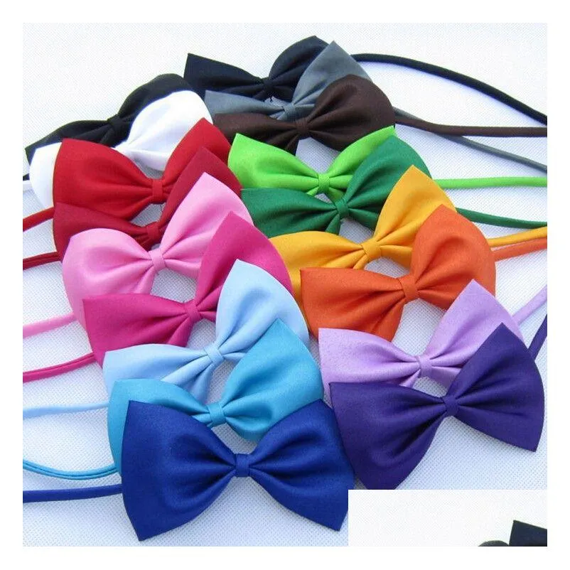 pet dogs bow ties collar adjustable cat bows ties neck small medium pets grooming accessories dog apparel