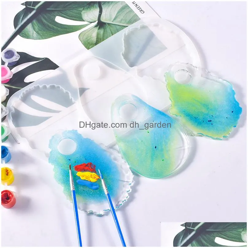 Molds Agate Epoxy Resin Sile Molds Large Tag Pendant Mod Jewelry Making Set Flexible Drop Delivery Jewelry Jewelry Tools Equi Dhgarden Dhklv