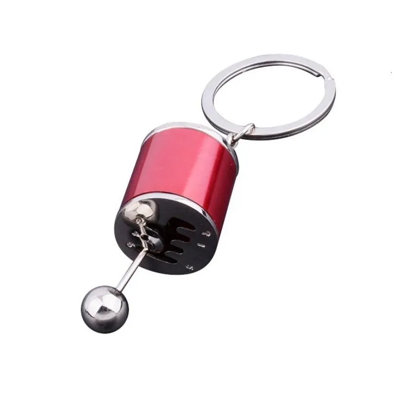 Decompression Toy Metal Anti Toy Fob Keyring Creative Car 6 Speed Gear Fidget Shift Racing Tuning Model Keychain Novelty Toys 0179 Dro Dhe2V