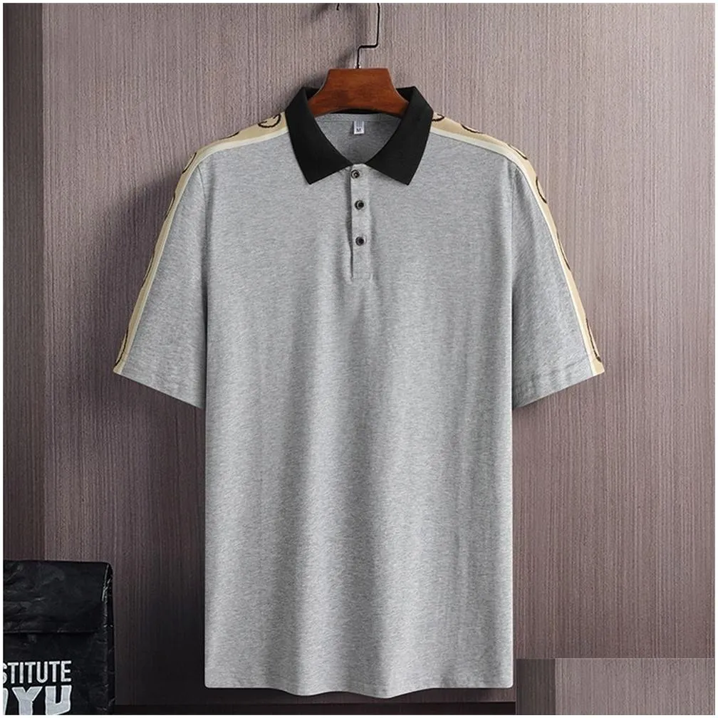 Solid Mode 2022 Black Polo Short shirts Shall Summer Men Breathe T-shirts Oversize 6XL 7XL 8XL