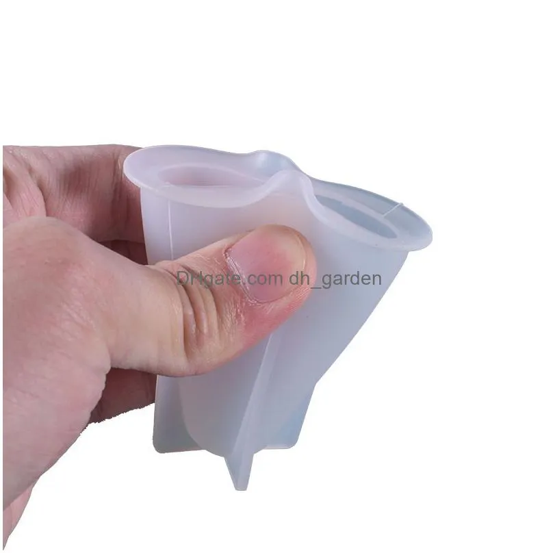 Molds Ring Cone Resin Mold Flexible Clear Sile Holder Mod For Diy Stand Jewelry Display Wedding Gift Drop Delivery Jewelry J Dhgarden Dhqt1
