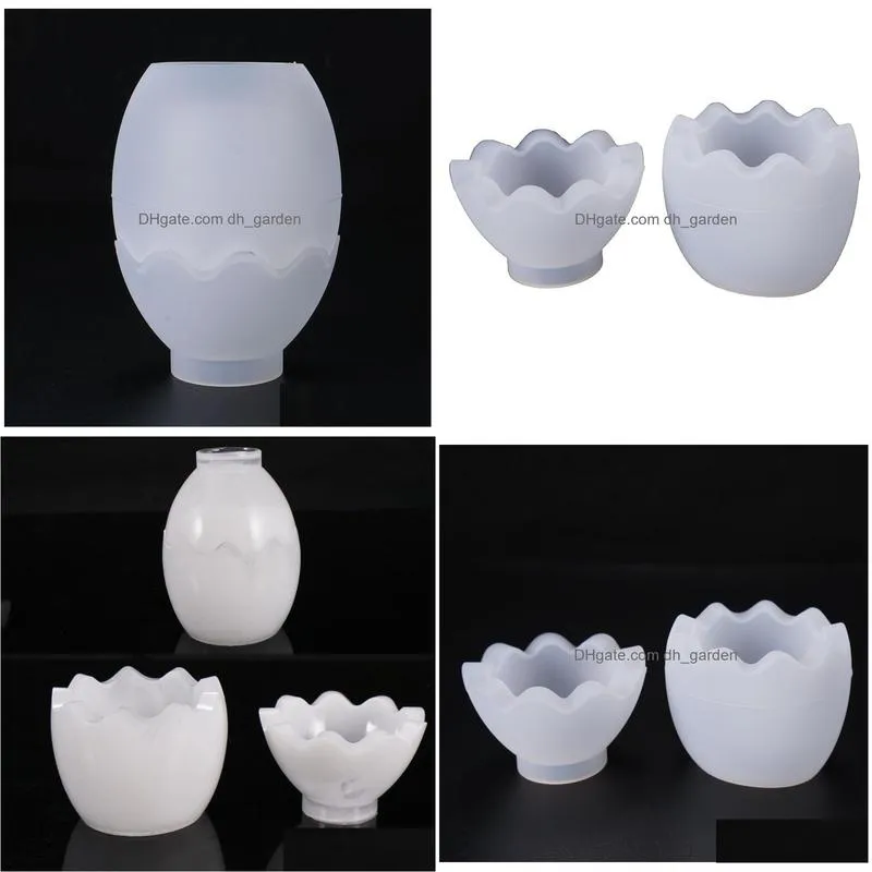 Molds Egg Shape Mod Jewelry Storage Box Sile Resin Molds Diy Earings Necklace Holder Case Craft Handmade Drop Delivery Jewel Dhgarden Dhgyl