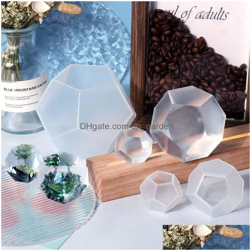 Molds Pentagon Sphere Sile Resin Molds 3D Geometry Mod Soft Clear Mold For Uv Jewelry Art Supplies Drop Delivery Jewelry Jew Dhgarden Dh1Uy