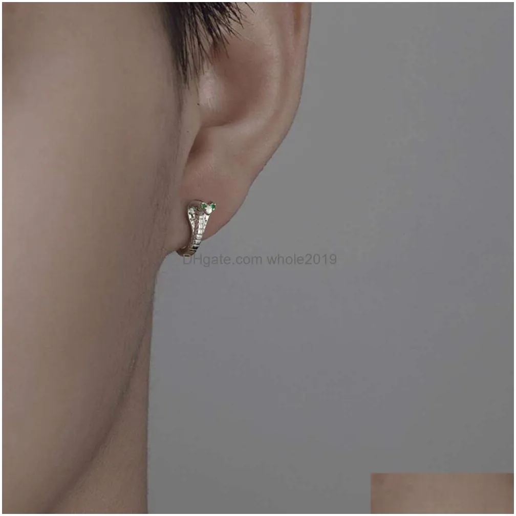 Stud Earrings Personality Hip-Hop High-End Temperament Niche Design Trendy Single Male And Female Drop Delivery Jewelry Earrings Dhrnx