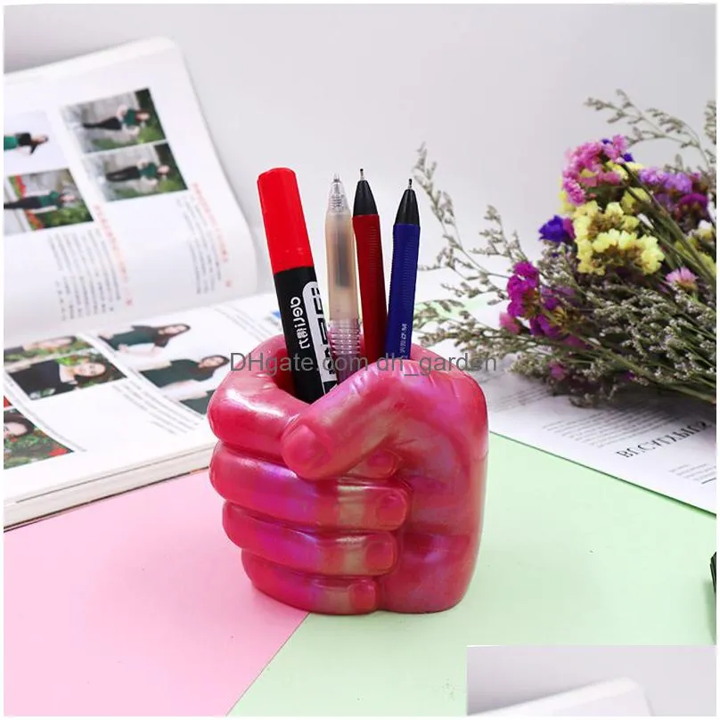 Molds Sile Resin Mold Storage Vase Hand Pen Holder Jewelry Sundries Mod Home Desk Drop Delivery Jewelry Jewelry Tools Equipme Dhgarden Dh6Pi