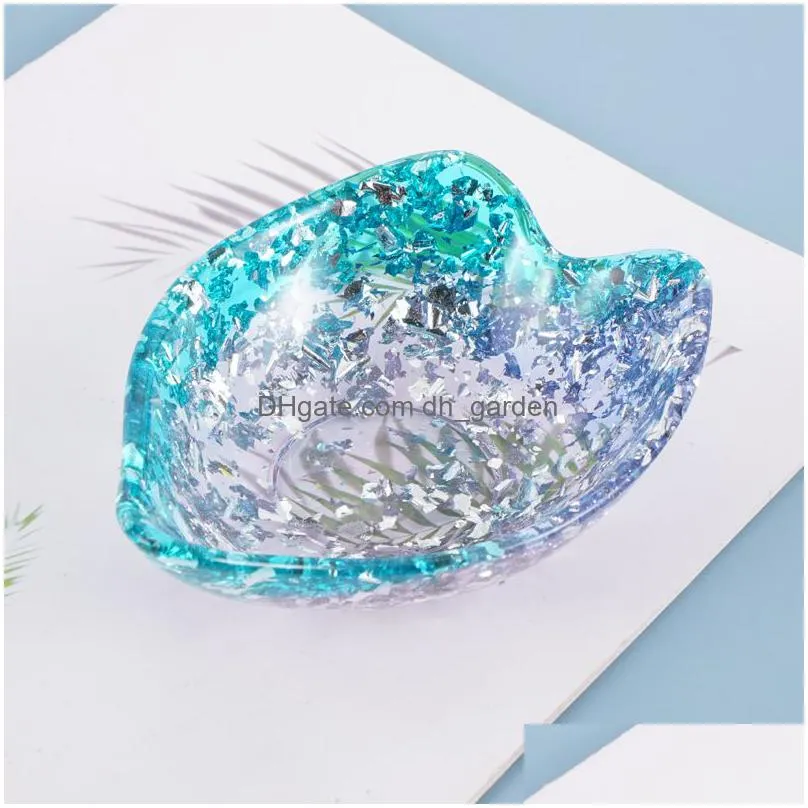 Molds Resin Sile Molds Leaves Dish Tray Epoxy Casting For Diy Crafts Jewelry Storage Plate Mold Drop Delivery Jewelry Jewelr Dhgarden Dhzu3