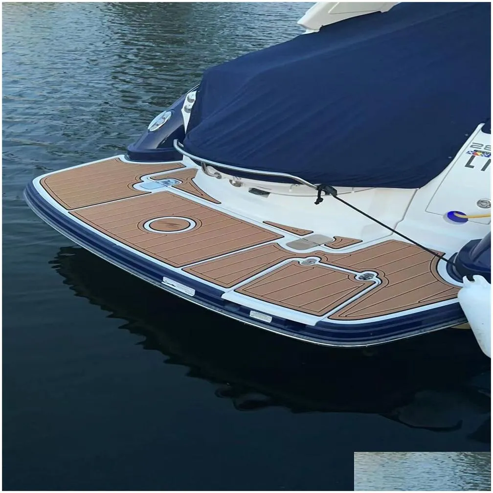 2018 Monterey 264 Swim Platfrom Step Pad Boat EVA Foam Faux Teak Deck Floor Mat Self Backing Ahesive SeaDek Gatorstep Style Floor With Good