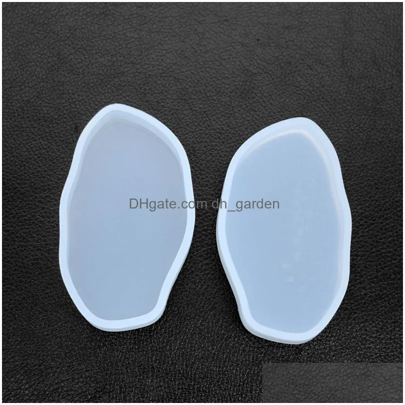 Molds Sile Resin Molds Irregar Oval Shape Coaster Jewelry Casting Epoxy Mod Diy Making Drop Delivery Jewelry Jewelry Tools Eq Dhgarden Dhijg