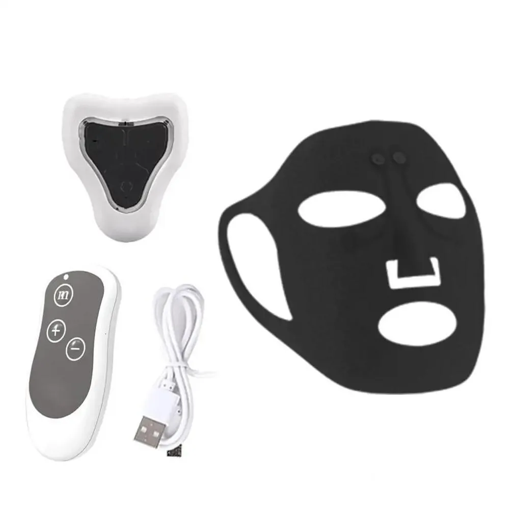 Face Care Devices Electronic Mask Charging Massage Device Soft Gel Wrinkle Anti Moisturizing Beauty Massager O5L8 231128