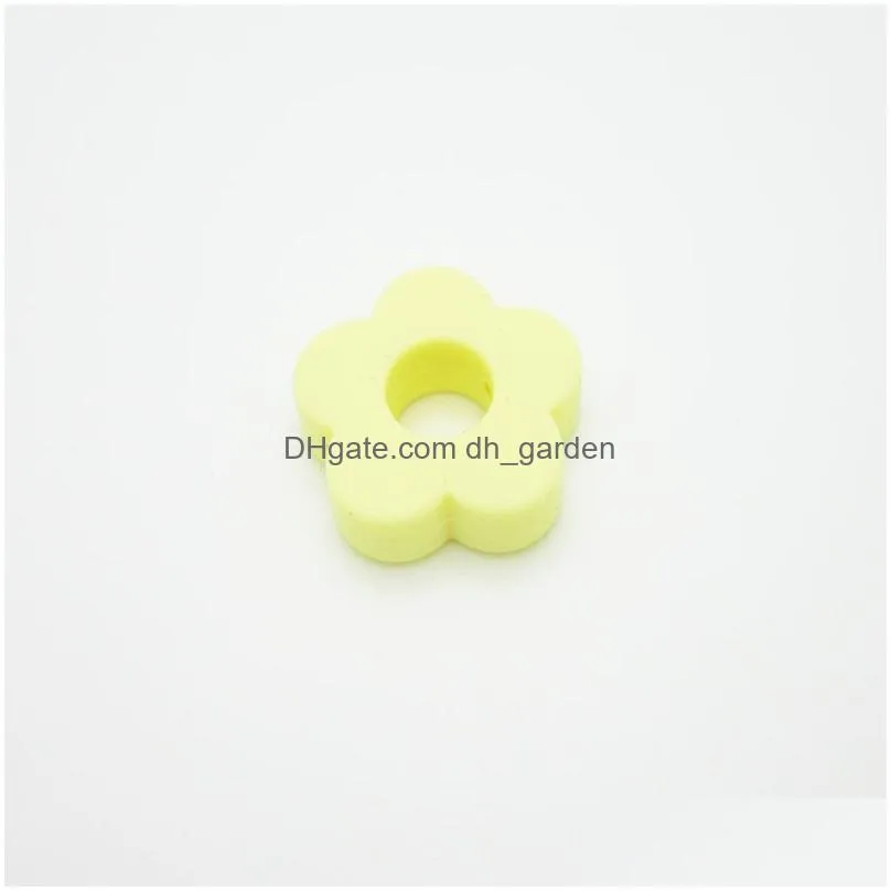 Other Sile Flower Beads With Hole 27Mm Mini Teething Food Grade Bpa Sensory Loose Diy Jewelry Making Drop Delivery Jewelry Lo Dhgarden Dhjwa