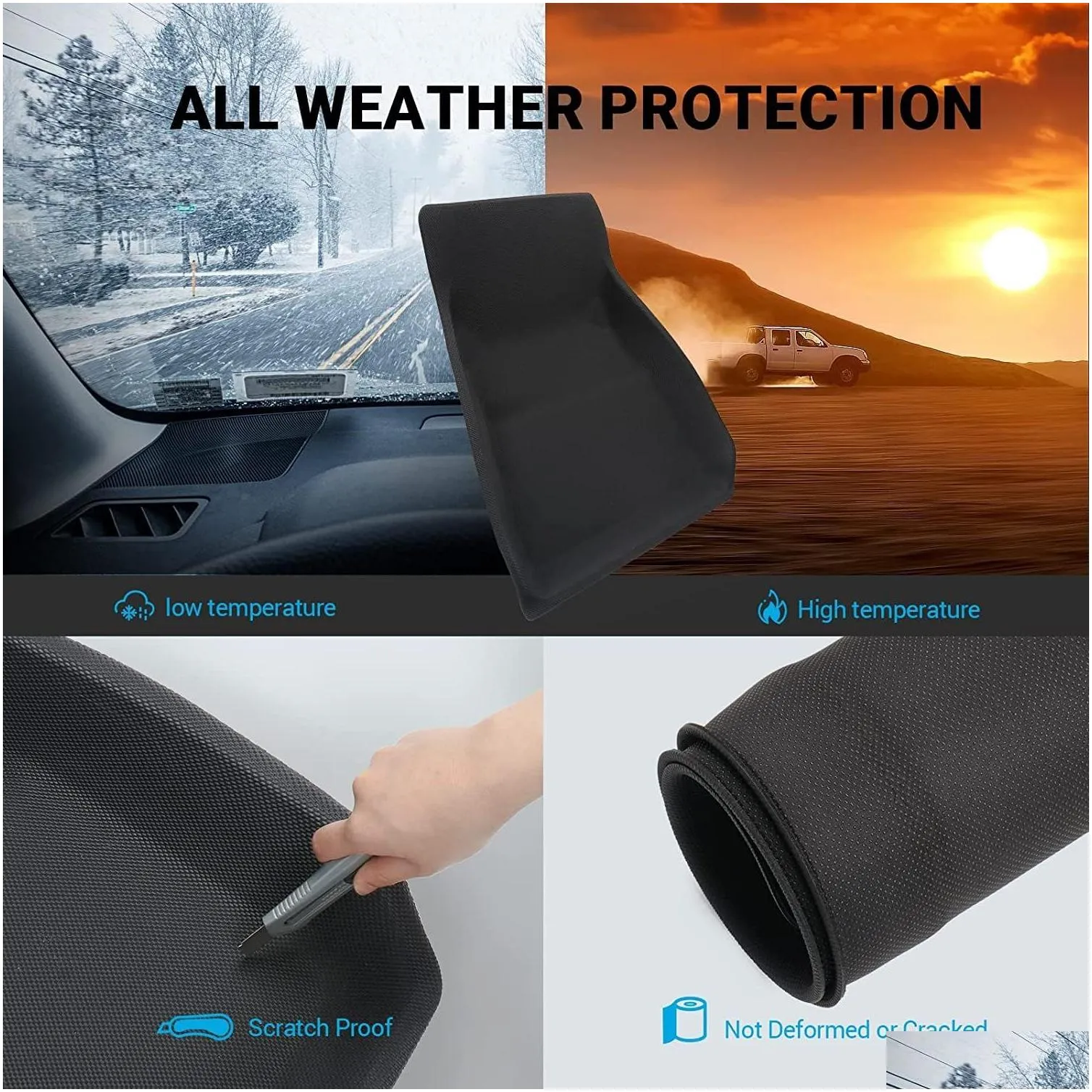 Tesla Model Y Floor Mats 3D Cargo Liners All-Weather Waterproof Protect Floor Interior Liner Accessories for 2020-2023 Model Y 4PCS