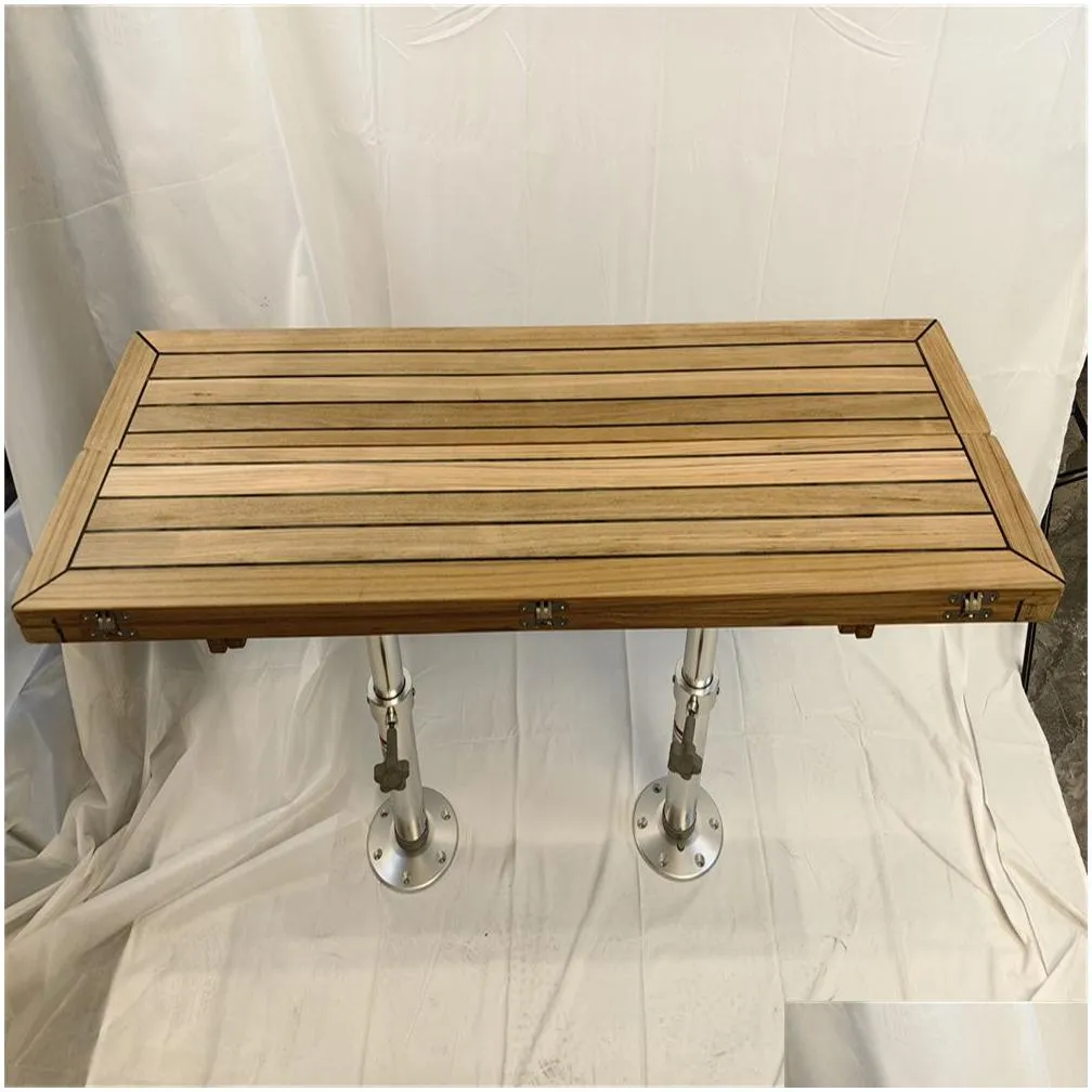 Boat Folding Teak Table Top 450/900x800,450/900x1000,450/900x1250mm Marine Yacht