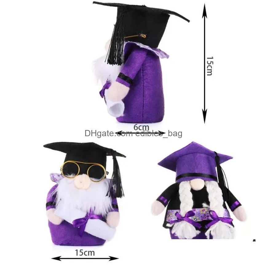 party supplies graduation season faceless elderly decoration gifts wearing glasses bachelor cloth dolls dwarf childrens toys