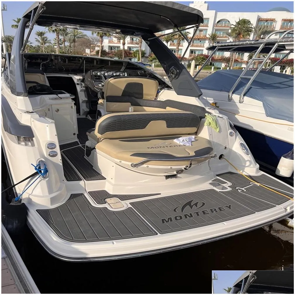 2018 Monterey 264 Swim Platfrom Step Pad Boat EVA Foam Faux Teak Deck Floor Mat Self Backing Ahesive SeaDek Gatorstep Style Floor With Good