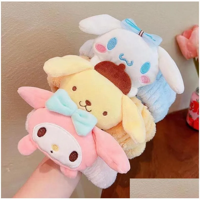 Hair Accessories New Fashion Hair Accessories Headband 4 Colors Plush Cinnamoroll Melody Elastic Soft Girl Infant Drop Delivery Baby, Dhwr5