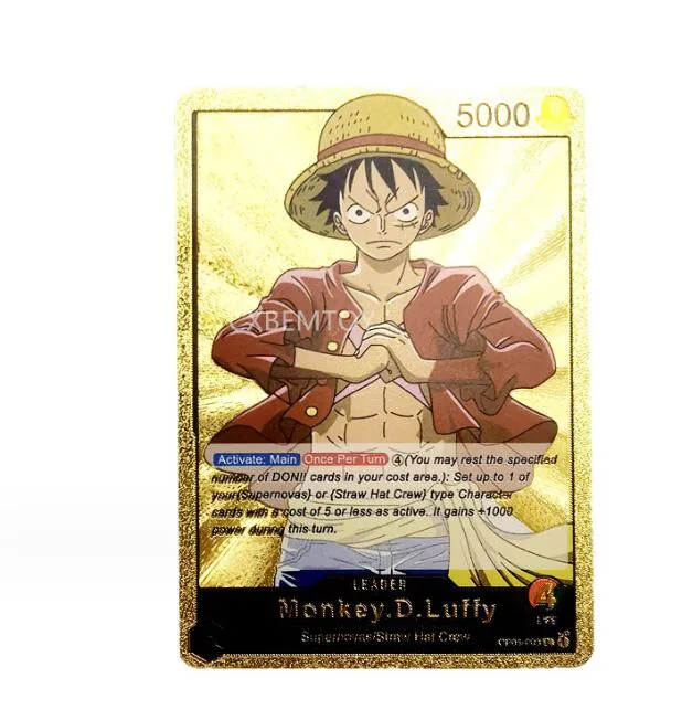 55 one piece english gold foil cards one piece luffy zoro hot stamping cards japanese manga peripheral collection card cards