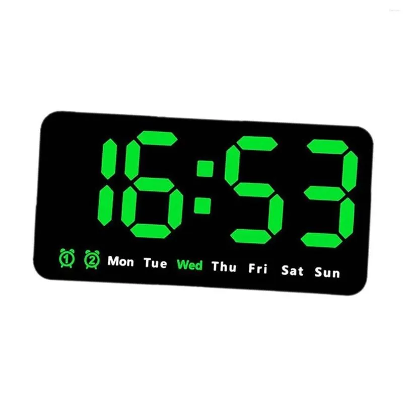 table clocks digital clock voice control desktop adjustable brightness led alarm for bedroom beside adult office festival