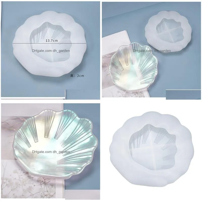 Molds Jewelry Plate Dish Mold Tray Mini Shell Shape Resin Epoxy Casting Molds For Diy Crafts Drop Delivery Jewelry Jewelry To Dhgarden Dhw9O