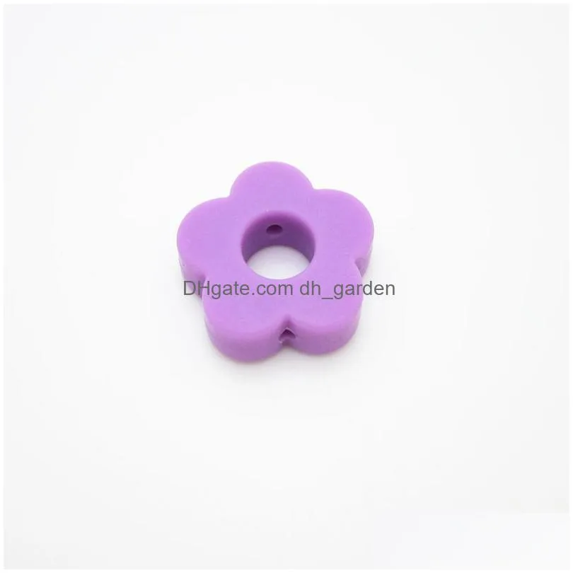 Other Sile Flower Beads With Hole 27Mm Mini Teething Food Grade Bpa Sensory Loose Diy Jewelry Making Drop Delivery Jewelry Lo Dhgarden Dhjwa