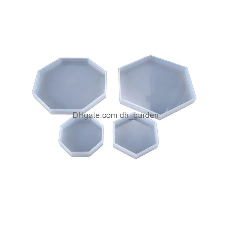 Molds Diy Sile Epoxy Mold Hexagon And Octagonal Flexible Molds Desktop Decoration Mods Manual Craft Tool Supplies For Jewelr Dhgarden Dhcej