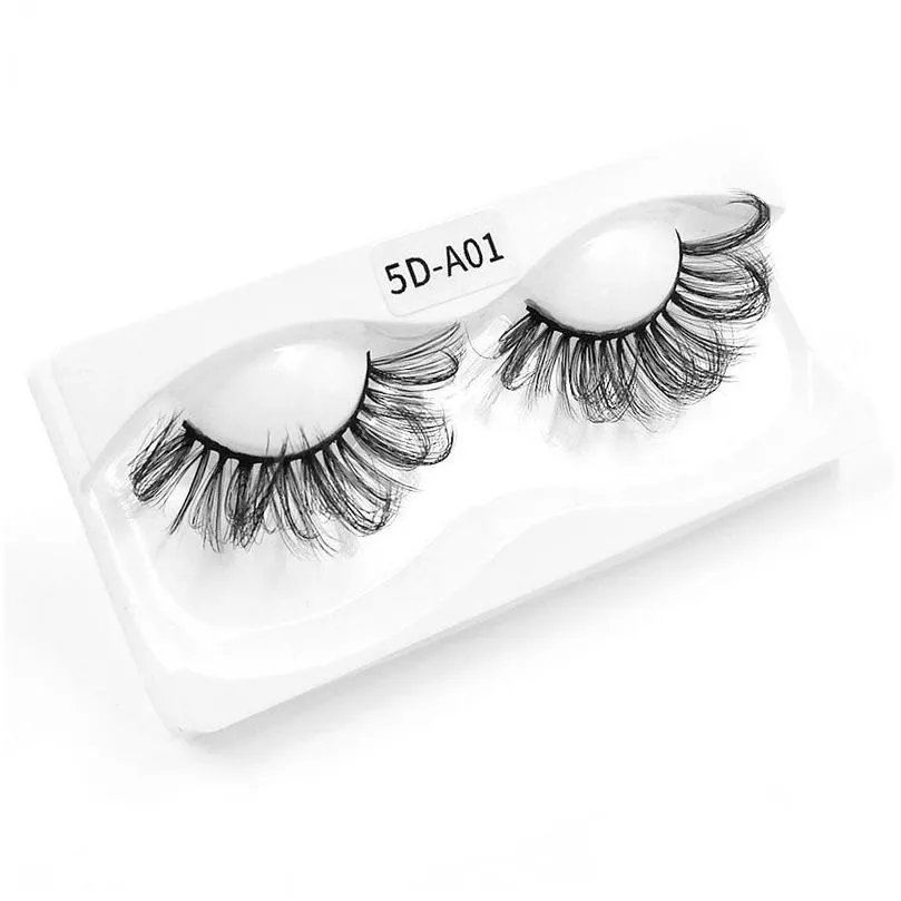 False Eyelashes Atacado Natural Long Soft Eyelashes Dramatic 25Mm Lashes Faux Cils Maquiagem Makeup Tools Eyelash Extension For Beauty Dhxrh