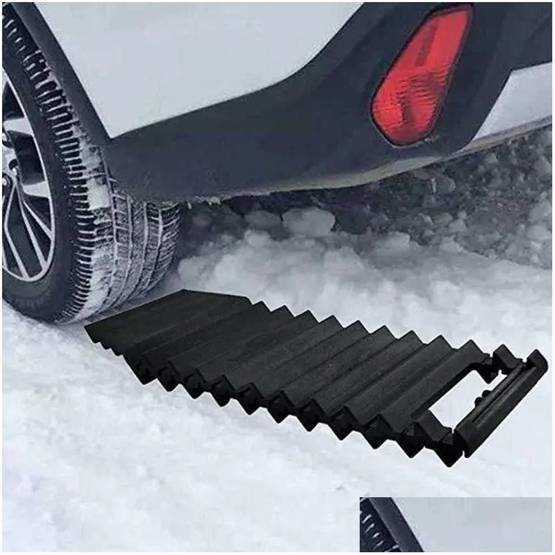 Travel Roadway Product Universal Portable Sturdy Car Wheel Anti-Skid Pad Non-Slip Emergency Tire Traction Mat Plate for Snow Mud Ice Sand