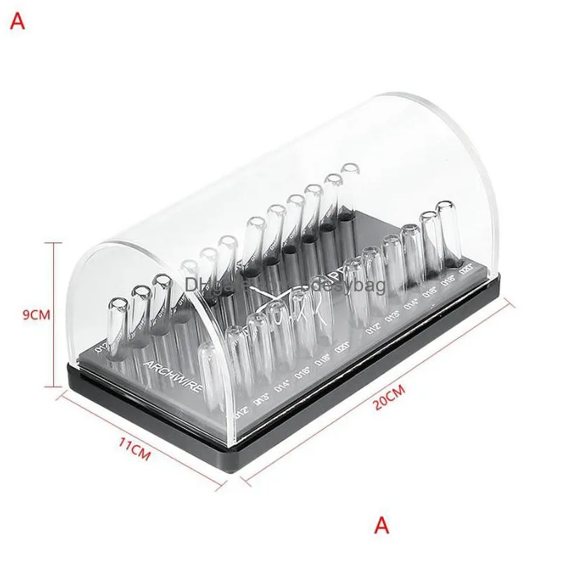 Hooks & Rails Hooks 1Pcs Dental Acrylic Organizer Holder Box Round/Rectangar Arch Wires Case For Placing Orthodontic Lab Drop Delivery Dhn8F