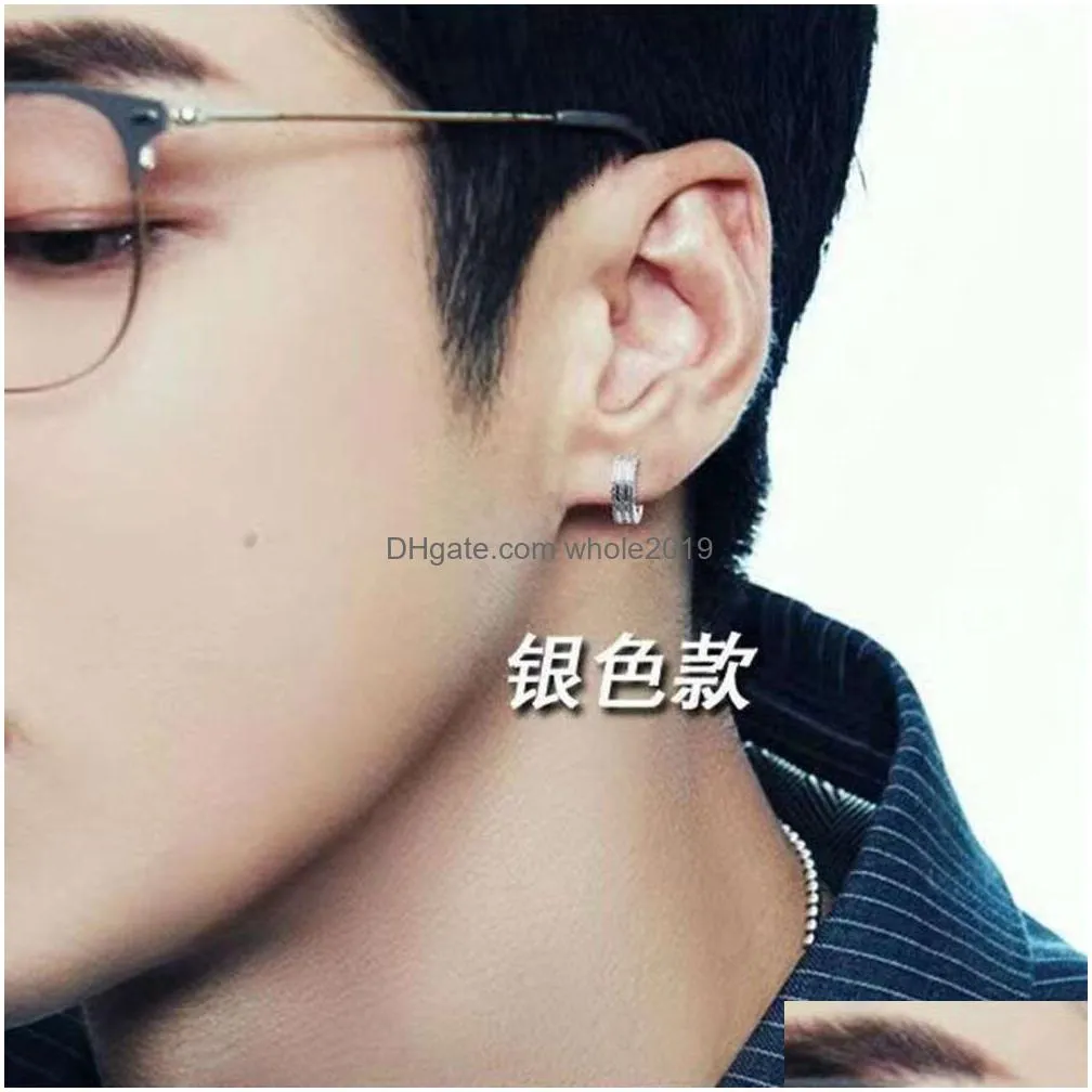 Ear Cuff Ear High-End Internet Famous For Boys Without Holes Bone Clip With Frosted Fashionable And Personalized Temperament Earrings Dhreu